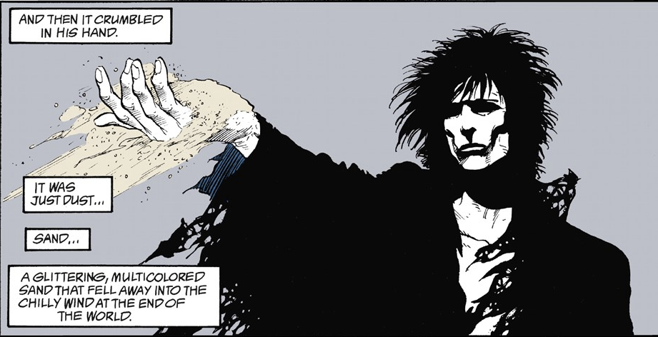 The Sandman (1989 - 1996) by Neil Gaiman. Image from Sandman #36.