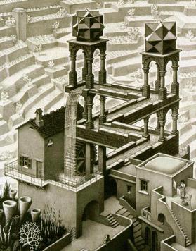 Waterfall (M. C. Escher). Lithograph. Credits: www.mcescher.com